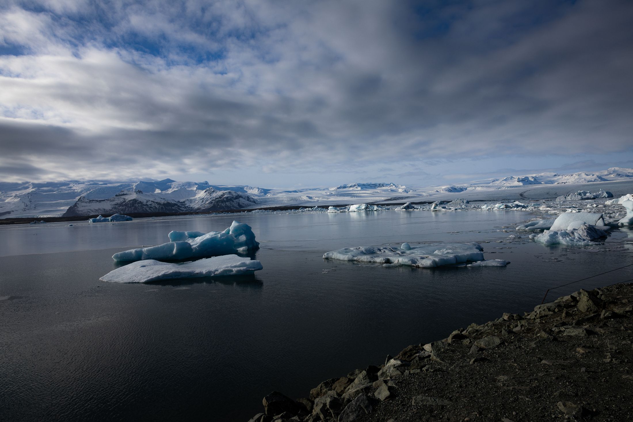 Eisberge in der Gletscherlagune Jökulsárlón